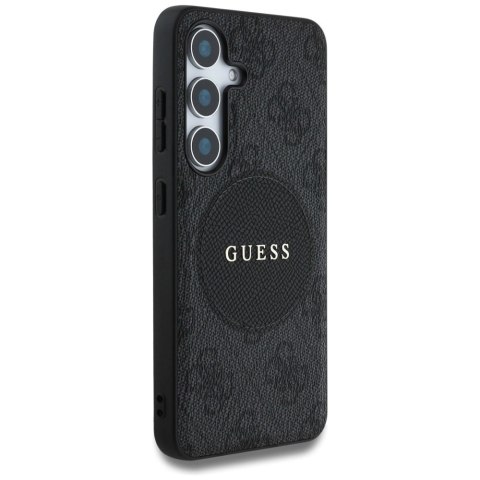 Etui Guess 4G Round Patch Classic Logo MagSafe do Samsung Galaxy S25 czarny Etui Guess 4G Round Patch Classic Logo MagSafe do Samsung Galaxy S25 czarny