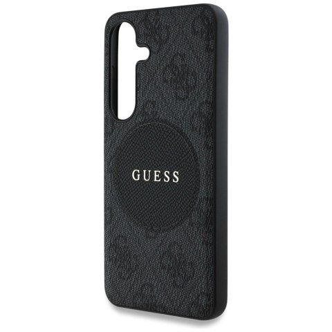 Etui Guess 4G Round Patch Classic Logo MagSafe do Samsung Galaxy S25 czarny Etui Guess 4G Round Patch Classic Logo MagSafe do Samsung Galaxy S25 czarny