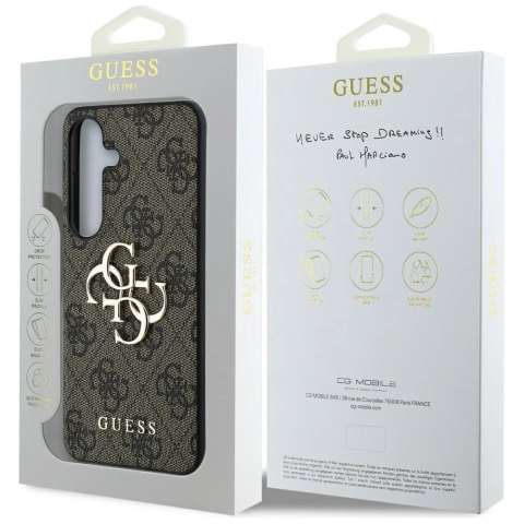 Etui Guess Big 4G Logo Classic Logo do Samsung Galaxy S25 brązowy Etui Guess Big 4G Logo Classic Logo do Samsung Galaxy S25 brązowy