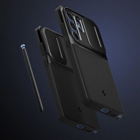 Etui Spigen Optik Armor na Samsung Galaxy S25 Ultra - czarne Etui Spigen Optik Armor na Samsung Galaxy S25 Ultra - czarne