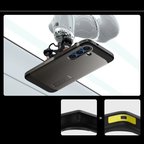 Etui Spigen Tough Armor MagSafe na Samsung Galaxy S25 - szare Etui Spigen Tough Armor MagSafe na Samsung Galaxy S25 - szare