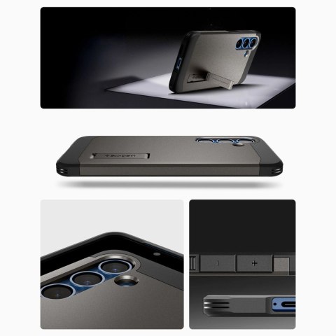 Etui Spigen Tough Armor MagSafe na Samsung Galaxy S25 - szare Etui Spigen Tough Armor MagSafe na Samsung Galaxy S25 - szare