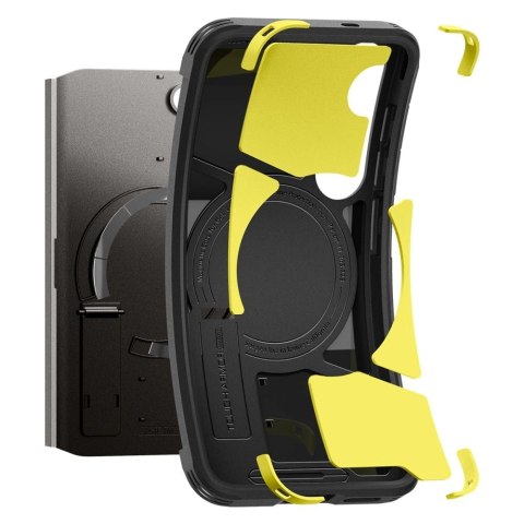 Etui Spigen Tough Armor MagSafe na Samsung Galaxy S25 - szare Etui Spigen Tough Armor MagSafe na Samsung Galaxy S25 - szare