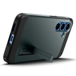 Etui Spigen Tough Armor MagSafe na Samsung Galaxy S25 - zielone