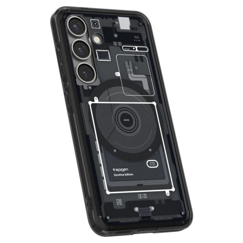 Etui Spigen Ultra Hybrid Mag na Samsung Galaxy S25 Zero One - czarne Etui Spigen Ultra Hybrid Mag na Samsung Galaxy S25 Zero One - czarne