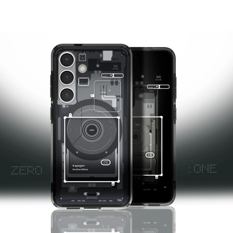 Etui Spigen Ultra Hybrid Mag na Samsung Galaxy S25 Zero One - czarne Etui Spigen Ultra Hybrid Mag na Samsung Galaxy S25 Zero One - czarne