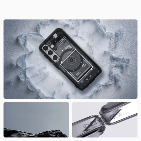 Etui Spigen Ultra Hybrid Mag na Samsung Galaxy S25 Zero One - czarne Etui Spigen Ultra Hybrid Mag na Samsung Galaxy S25 Zero One - czarne