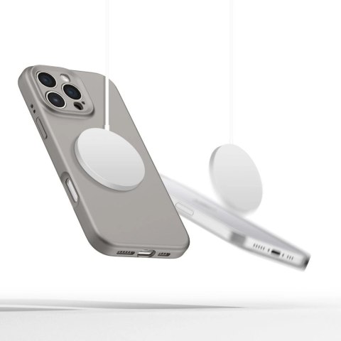 Etui Tech-Protect Liquid Silicone MagSafe na iPhone 16 Pro - szare Etui Tech-Protect Liquid Silicone MagSafe na iPhone 16 Pro - szare