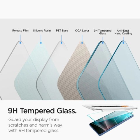 Szkło hartowane Spigen Glas.tR EZ FIT 2-pack na Samsung Galaxy S25 Ultra - przezroczyste Szkło hartowane Spigen Glas.tR EZ FIT 2-pack na Samsung Galaxy S25 Ultra - przezroczyste