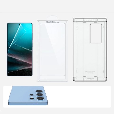 Szkło hybrydowe Spigen Elite Shield EZ FIT na Samsung Galaxy S25 Ultra - przezroczyste Szkło hybrydowe Spigen Elite Shield EZ FIT na Samsung Galaxy S25 Ultra - przezroczyste