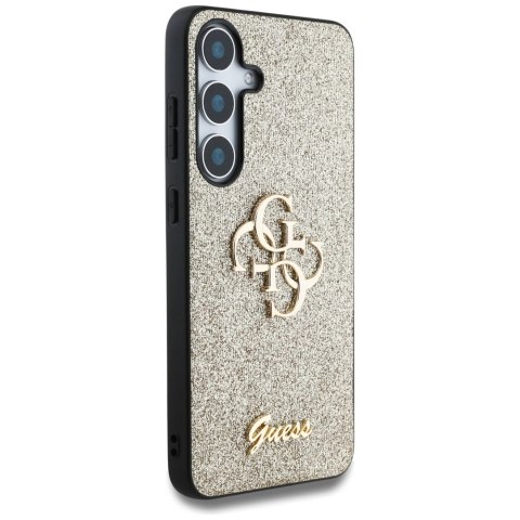 Etui Guess Fixed Glitter Big 4G Metal Logo do Samsung Galaxy S25 złoty Etui Guess Fixed Glitter Big 4G Metal Logo do Samsung Galaxy S25 złoty