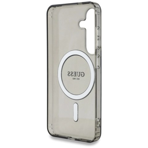 Etui Guess Glitter Circle Classic Logo MagSafe do Samsung Galaxy S25 czarny Etui Guess Glitter Circle Classic Logo MagSafe do Samsung Galaxy S25 czarny
