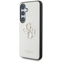 Etui Guess Grained Big 4G Logo Small Classic Logo do Samsung Galaxy S25 beżowy
