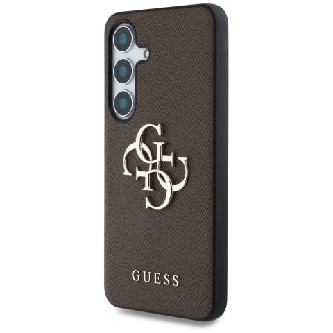 Etui Guess Grained Big 4G Logo Small Classic Logo do Samsung Galaxy S25 brązowy Etui Guess Grained Big 4G Logo Small Classic Logo do Samsung Galaxy S25 brązowy