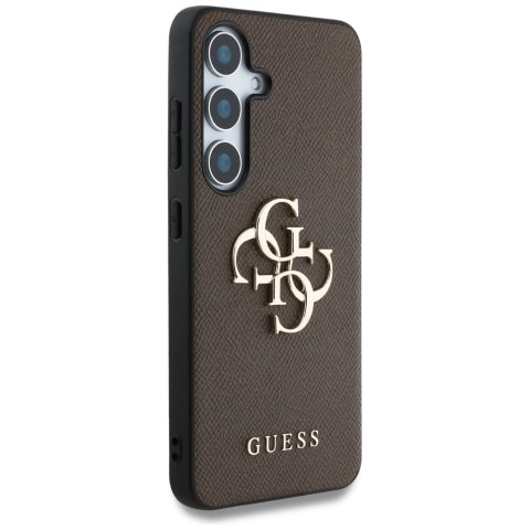 Etui Guess Grained Big 4G Logo Small Classic Logo do Samsung Galaxy S25 brązowy Etui Guess Grained Big 4G Logo Small Classic Logo do Samsung Galaxy S25 brązowy