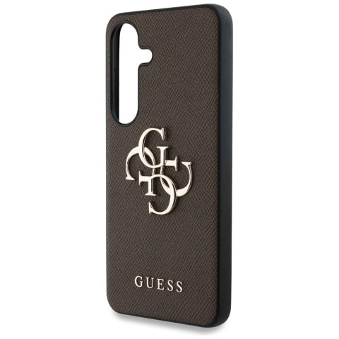 Etui Guess Grained Big 4G Logo Small Classic Logo do Samsung Galaxy S25 brązowy Etui Guess Grained Big 4G Logo Small Classic Logo do Samsung Galaxy S25 brązowy
