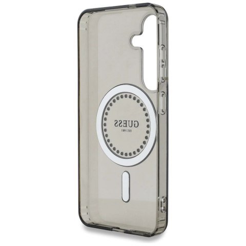Etui Guess Rhinestones Printed Classic Logo MagSafe Samsung Galaxy S25 czarny Etui Guess Rhinestones Printed Classic Logo MagSafe Samsung Galaxy S25 czarny