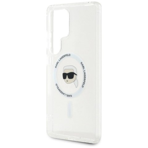 Etui Karl Lagerfeld Button Karl Head Printed Logo MagSafe Samsung Galaxy S25 Ultra biały Etui Karl Lagerfeld Button Karl Head Printed Logo MagSafe Samsung Galaxy S25 Ultra biały