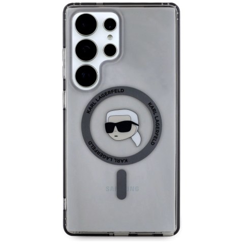 Etui Karl Lagerfeld Button Karl Head Printed Logo MagSafe Samsung Galaxy S25 Ultra czarny Etui Karl Lagerfeld Button Karl Head Printed Logo MagSafe Samsung Galaxy S25 Ultra czarny