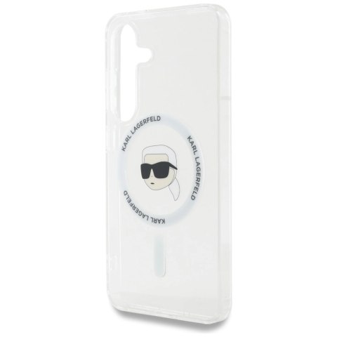 Etui Karl Lagerfeld Button Karl Head Printed Logo MagSafe Samsung Galaxy S25 biały Etui Karl Lagerfeld Button Karl Head Printed Logo MagSafe Samsung Galaxy S25 biały