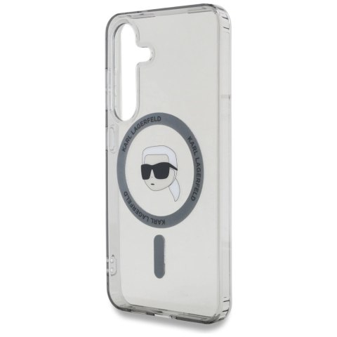 Etui Karl Lagerfeld Button Karl Head Printed Logo MagSafe Samsung Galaxy S25 czarny Etui Karl Lagerfeld Button Karl Head Printed Logo MagSafe Samsung Galaxy S25 czarny
