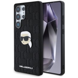 Etui Karl Lagerfeld Leather Monogram Pin Logo Karl Head Samsung Galaxy S25 Ultra czarny