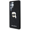 Etui Karl Lagerfeld Leather Monogram Pin Logo Karl Head Samsung Galaxy S25 Ultra czarny