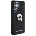 Etui Karl Lagerfeld Leather Monogram Pin Logo Karl Head Samsung Galaxy S25 Ultra czarny