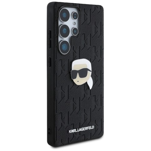 Etui Karl Lagerfeld Leather Monogram Pin Logo Karl Head Samsung Galaxy S25 Ultra czarny Etui Karl Lagerfeld Leather Monogram Pin Logo Karl Head Samsung Galaxy S25 Ultra czarny