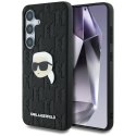 Etui Karl Lagerfeld Leather Monogram Pin Logo Karl Head Samsung Galaxy S25 czarny Etui Karl Lagerfeld Leather Monogram Pin Logo Karl Head Samsung Galaxy S25 czarny