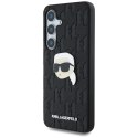 Etui Karl Lagerfeld Leather Monogram Pin Logo Karl Head Samsung Galaxy S25 czarny Etui Karl Lagerfeld Leather Monogram Pin Logo Karl Head Samsung Galaxy S25 czarny