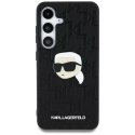 Etui Karl Lagerfeld Leather Monogram Pin Logo Karl Head Samsung Galaxy S25 czarny Etui Karl Lagerfeld Leather Monogram Pin Logo Karl Head Samsung Galaxy S25 czarny