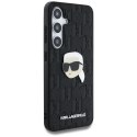 Etui Karl Lagerfeld Leather Monogram Pin Logo Karl Head Samsung Galaxy S25 czarny Etui Karl Lagerfeld Leather Monogram Pin Logo Karl Head Samsung Galaxy S25 czarny