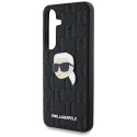 Etui Karl Lagerfeld Leather Monogram Pin Logo Karl Head Samsung Galaxy S25 czarny Etui Karl Lagerfeld Leather Monogram Pin Logo Karl Head Samsung Galaxy S25 czarny