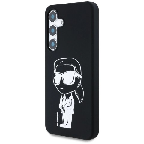 Etui Karl Lagerfeld Silicone Graffiti Ikonik Printed Logo MagSafe Samsung Galaxy S25 czarny Etui Karl Lagerfeld Silicone Graffiti Ikonik Printed Logo MagSafe Samsung Galaxy S25 czarny