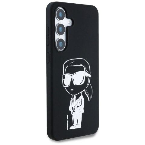 Etui Karl Lagerfeld Silicone Graffiti Ikonik Printed Logo MagSafe Samsung Galaxy S25 czarny Etui Karl Lagerfeld Silicone Graffiti Ikonik Printed Logo MagSafe Samsung Galaxy S25 czarny