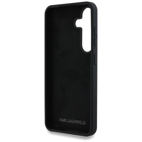 Etui Karl Lagerfeld Silicone Metal Signature Logo Samsung Galaxy S25 czarny Etui Karl Lagerfeld Silicone Metal Signature Logo Samsung Galaxy S25 czarny