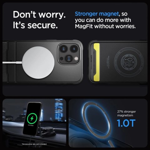 Etui Spigen Rugged Armor Mag z MagSafe na iPhone 15 Pro - czarny mat Etui Spigen Rugged Armor Mag z MagSafe na iPhone 15 Pro - czarny mat