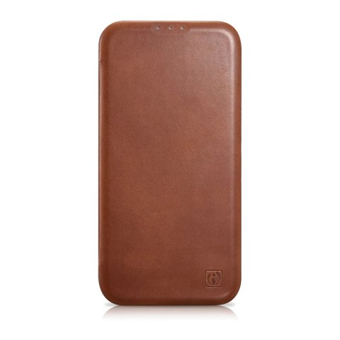 ICarer CE Oil Wax Premium Leather Folio Case skórzane etui iPhone 14 Plus z klapką magnetyczne MagSafe brązowy (AKI14220707-BN) ICarer CE Oil Wax Premium Leather Folio Case skórzane etui iPhone 14 Plus z klapką magnetyczne MagSafe brązowy (AKI14220707-BN)