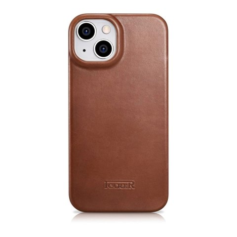 ICarer CE Oil Wax Premium Leather Folio Case skórzane etui iPhone 14 Plus z klapką magnetyczne MagSafe brązowy (AKI14220707-BN) ICarer CE Oil Wax Premium Leather Folio Case skórzane etui iPhone 14 Plus z klapką magnetyczne MagSafe brązowy (AKI14220707-BN)