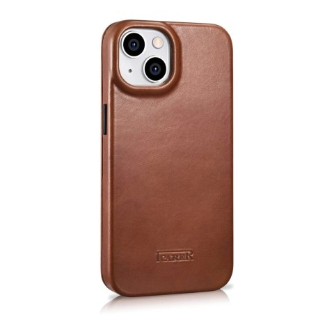 ICarer CE Oil Wax Premium Leather Folio Case skórzane etui iPhone 14 Plus z klapką magnetyczne MagSafe brązowy (AKI14220707-BN) ICarer CE Oil Wax Premium Leather Folio Case skórzane etui iPhone 14 Plus z klapką magnetyczne MagSafe brązowy (AKI14220707-BN)