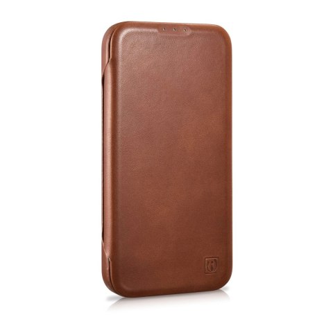 ICarer CE Oil Wax Premium Leather Folio Case skórzane etui iPhone 14 Plus z klapką magnetyczne MagSafe brązowy (AKI14220707-BN) ICarer CE Oil Wax Premium Leather Folio Case skórzane etui iPhone 14 Plus z klapką magnetyczne MagSafe brązowy (AKI14220707-BN)