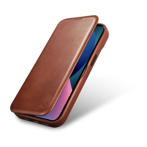 ICarer CE Oil Wax Premium Leather Folio Case skórzane etui iPhone 14 Plus z klapką magnetyczne MagSafe brązowy (AKI14220707-BN) ICarer CE Oil Wax Premium Leather Folio Case skórzane etui iPhone 14 Plus z klapką magnetyczne MagSafe brązowy (AKI14220707-BN)