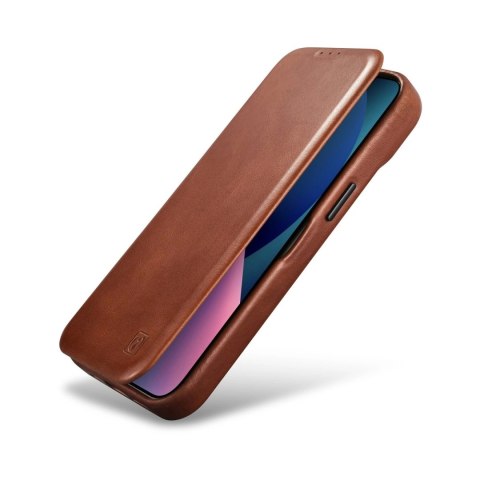 ICarer CE Oil Wax Premium Leather Folio Case skórzane etui iPhone 14 Plus z klapką magnetyczne MagSafe brązowy (AKI14220707-BN) ICarer CE Oil Wax Premium Leather Folio Case skórzane etui iPhone 14 Plus z klapką magnetyczne MagSafe brązowy (AKI14220707-BN)