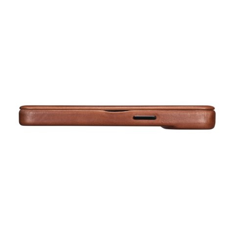 ICarer CE Oil Wax Premium Leather Folio Case skórzane etui iPhone 14 Plus z klapką magnetyczne MagSafe brązowy (AKI14220707-BN) ICarer CE Oil Wax Premium Leather Folio Case skórzane etui iPhone 14 Plus z klapką magnetyczne MagSafe brązowy (AKI14220707-BN)
