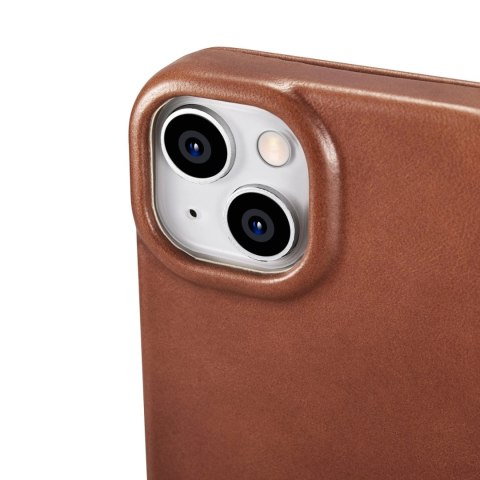 ICarer CE Oil Wax Premium Leather Folio Case skórzane etui iPhone 14 Plus z klapką magnetyczne MagSafe brązowy (AKI14220707-BN) ICarer CE Oil Wax Premium Leather Folio Case skórzane etui iPhone 14 Plus z klapką magnetyczne MagSafe brązowy (AKI14220707-BN)