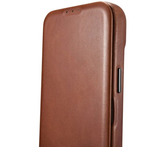 ICarer CE Oil Wax Premium Leather Folio Case skórzane etui iPhone 14 Plus z klapką magnetyczne MagSafe brązowy (AKI14220707-BN) ICarer CE Oil Wax Premium Leather Folio Case skórzane etui iPhone 14 Plus z klapką magnetyczne MagSafe brązowy (AKI14220707-BN)