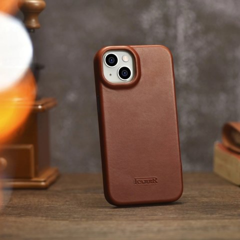 ICarer CE Oil Wax Premium Leather Folio Case skórzane etui iPhone 14 Plus z klapką magnetyczne MagSafe brązowy (AKI14220707-BN) ICarer CE Oil Wax Premium Leather Folio Case skórzane etui iPhone 14 Plus z klapką magnetyczne MagSafe brązowy (AKI14220707-BN)