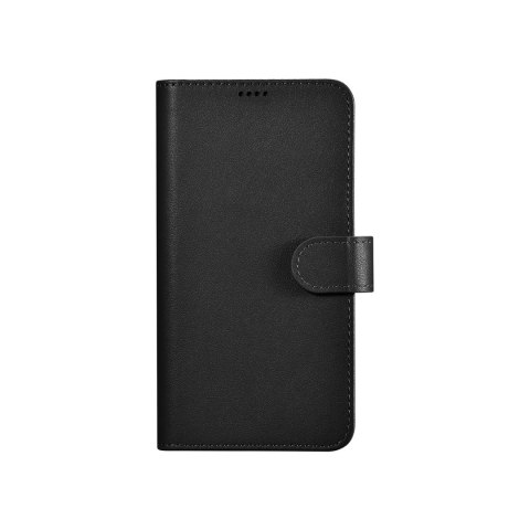ICarer Wallet Case etui do Samsung Galaxy S23+ skórzany pokrowiec portfel czarne ICarer Wallet Case etui do Samsung Galaxy S23+ skórzany pokrowiec portfel czarne