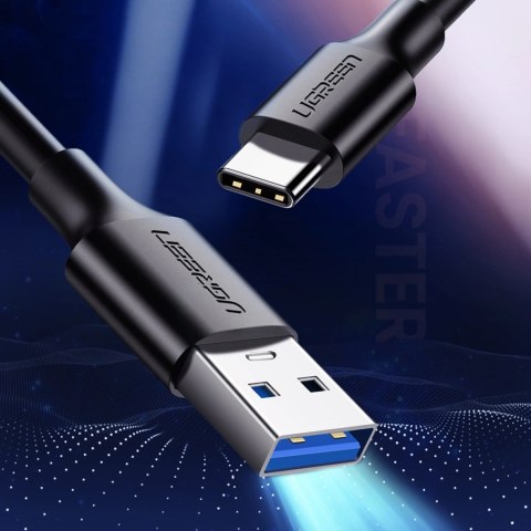 Kabel Ugreen US184 20883 USB-A 3.0 / USB-C 3A 1.5m - czarny Kabel Ugreen US184 20883 USB-A 3.0 / USB-C 3A 1.5m - czarny